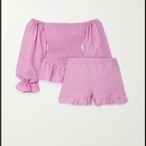 Sleeper Atlanta linen shorts only